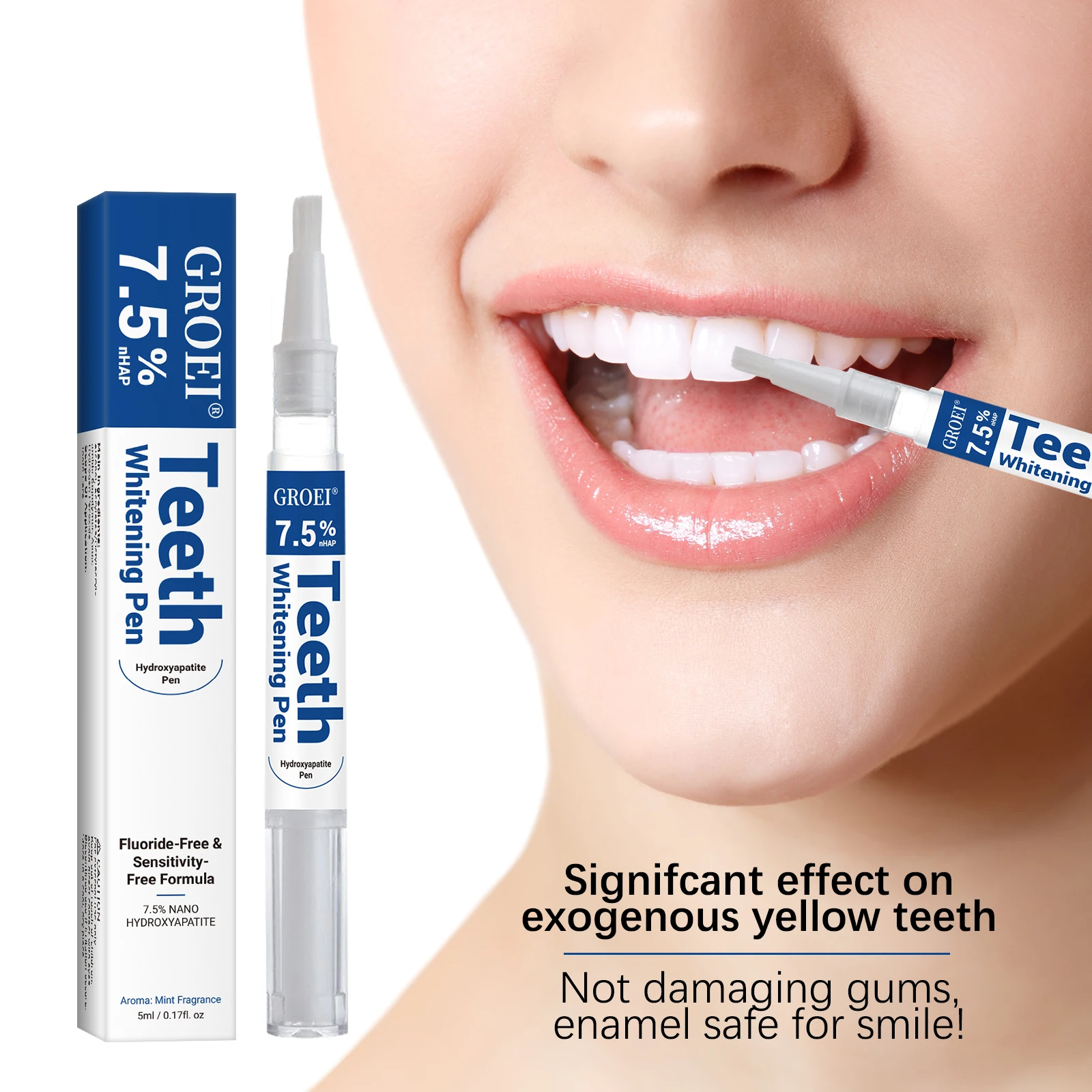 Teeth Whitening With Peroxide - Hydroxyapatite Tooth Whitening Pen Dazzling White
