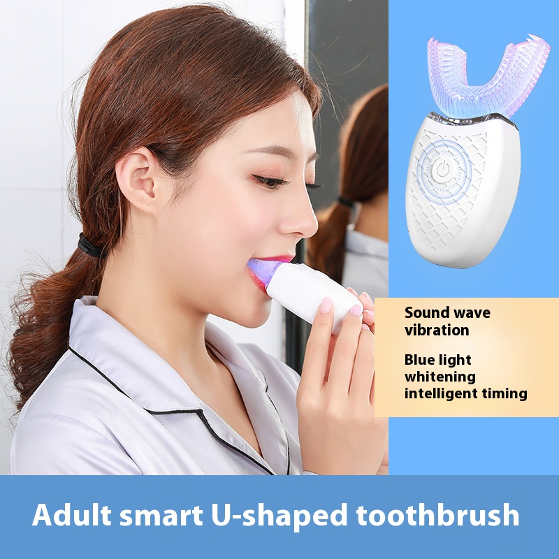Teeth Whitening Session - Electric U-Shaped Toothbrush for Adults -
