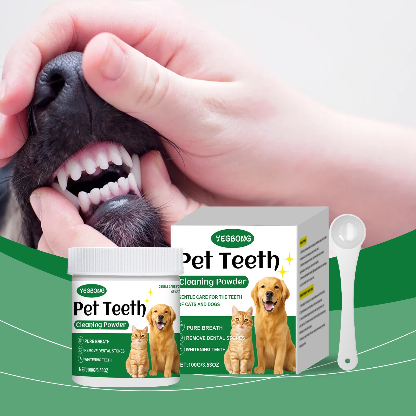 Teeth Whitening Ai - Pet Teeth Cleaning Powder Reduce Dental