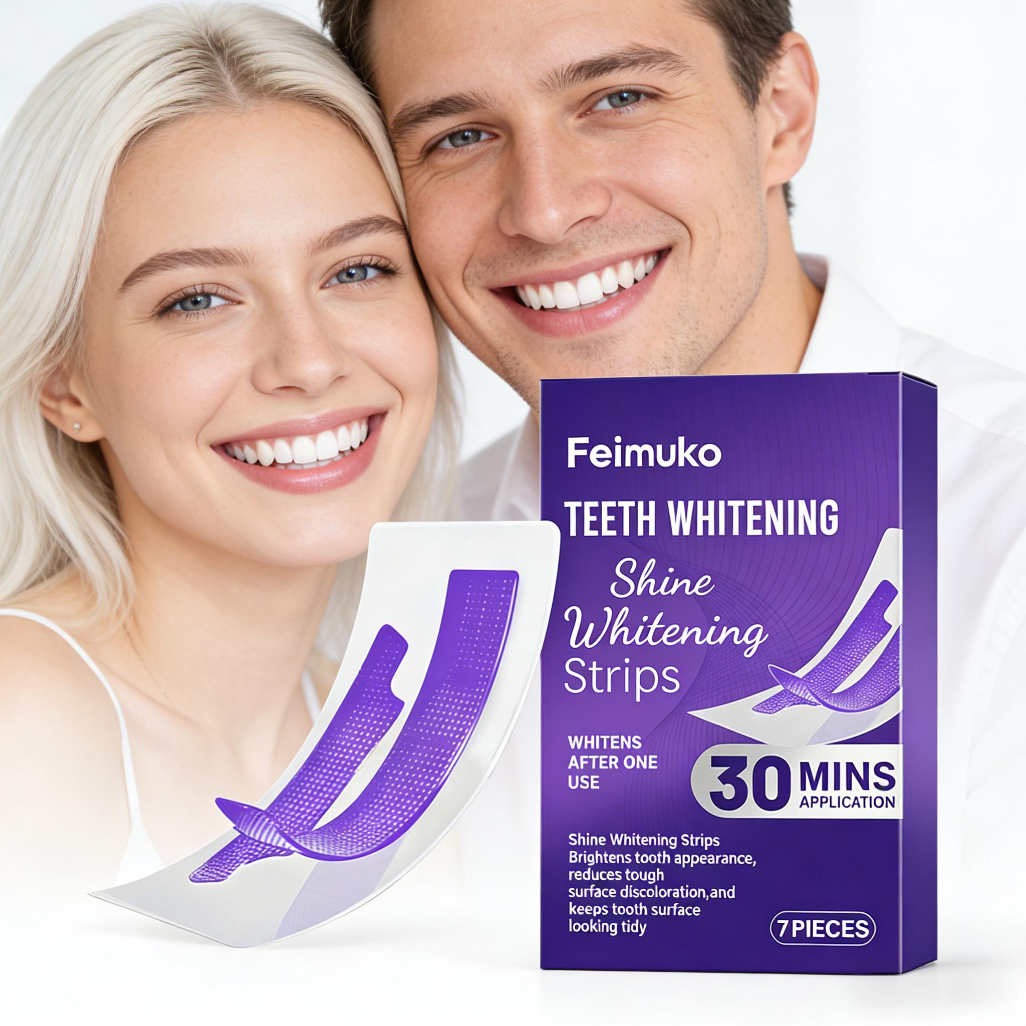 Teeth Whitening At Home - Teeth Whitening Strip Reduce Sensitivity Enamel