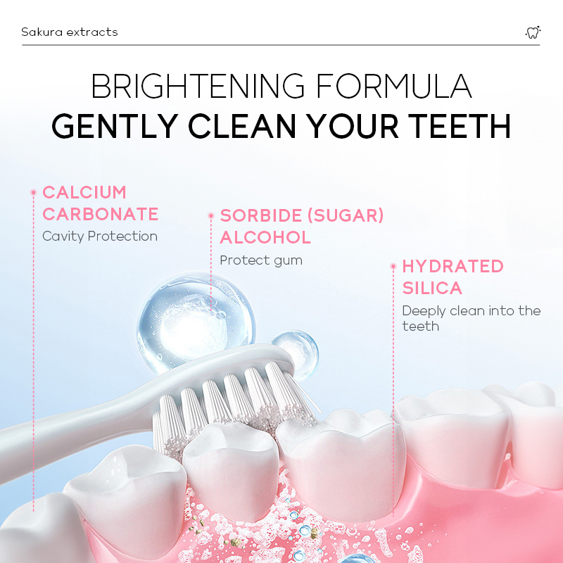 LAIKOU Japan Sakura Toothpaste - Teeth Whitening Japan review and price