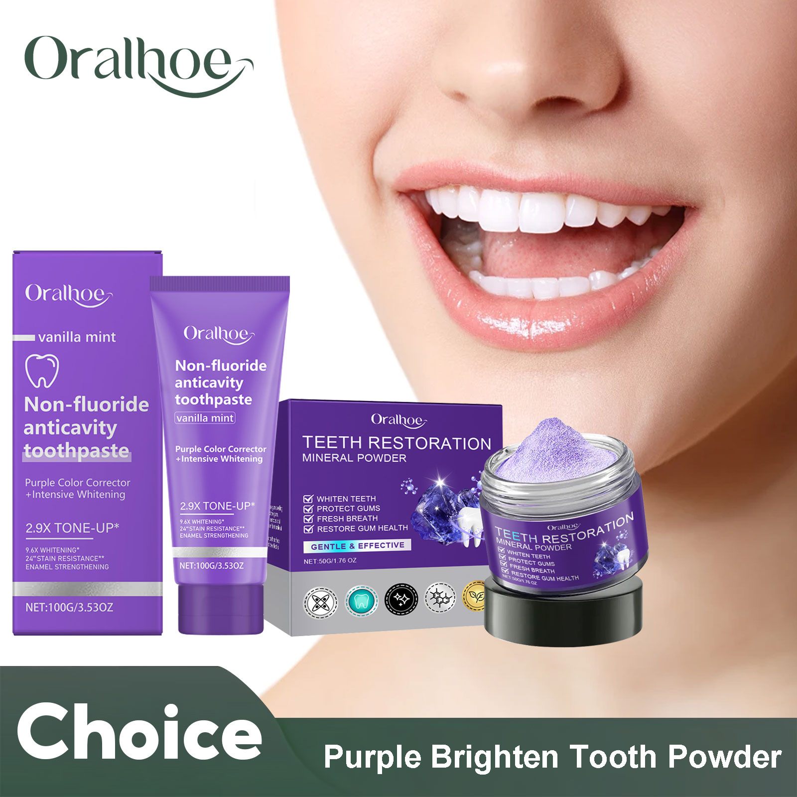 Teeth Restoration Mineral Powd - Teeth Whitening Ingredients review and price