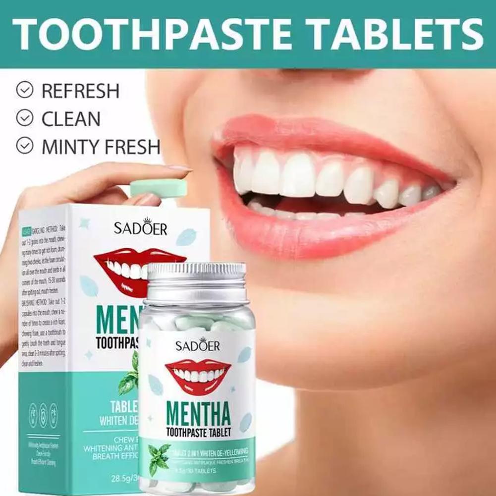 Mint Solid Toothpaste Tablets  - Teeth Whitening Filter review and price