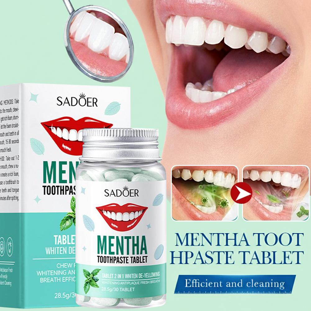 Mint Solid Toothpaste Tablets  - Teeth Whitening Filter review and price