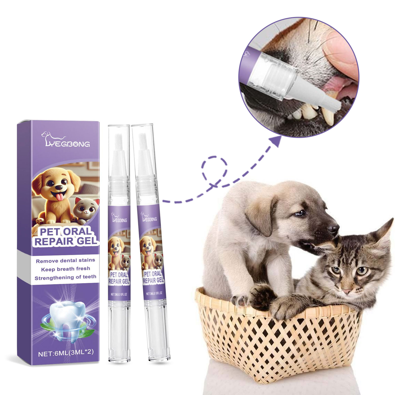 12pcs Pet Toothbrush Pen Denta - Teeth Whitening Pen review and price