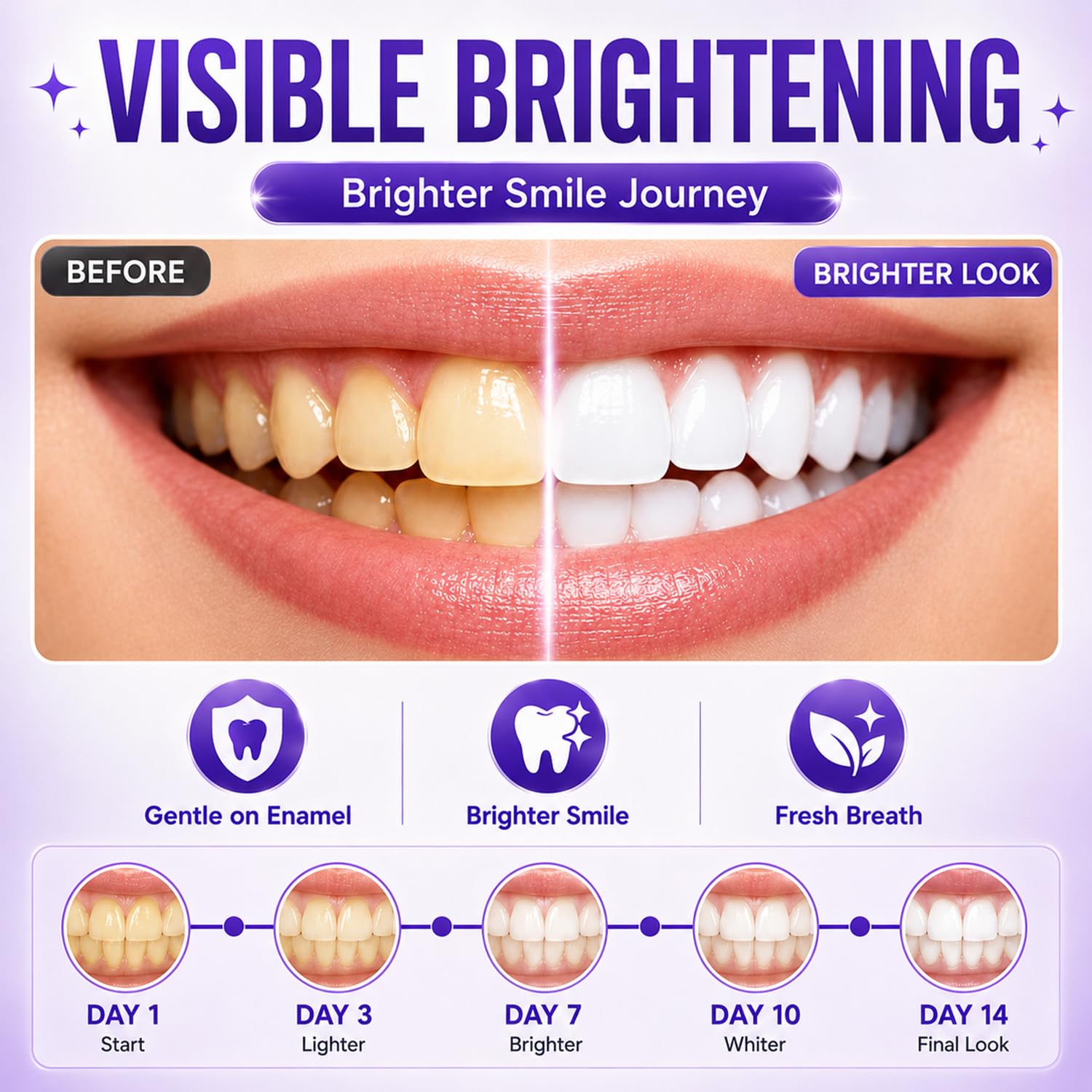 7/14/21pcs Purple Teeth Whiten - Teeth Whitening With Peroxide review and price